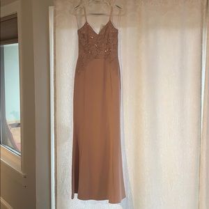 Quiz Pink Long Dress Size 6